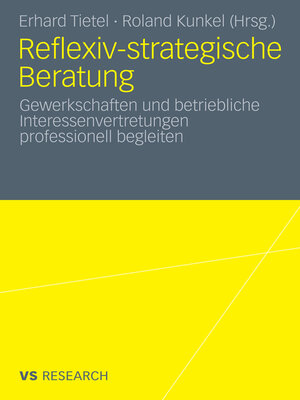 cover image of Reflexiv-strategische Beratung